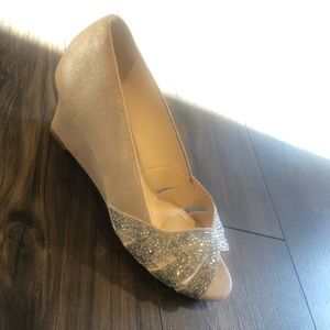 Alex Marie Rhinestone Wedges. Size 7. Worn once